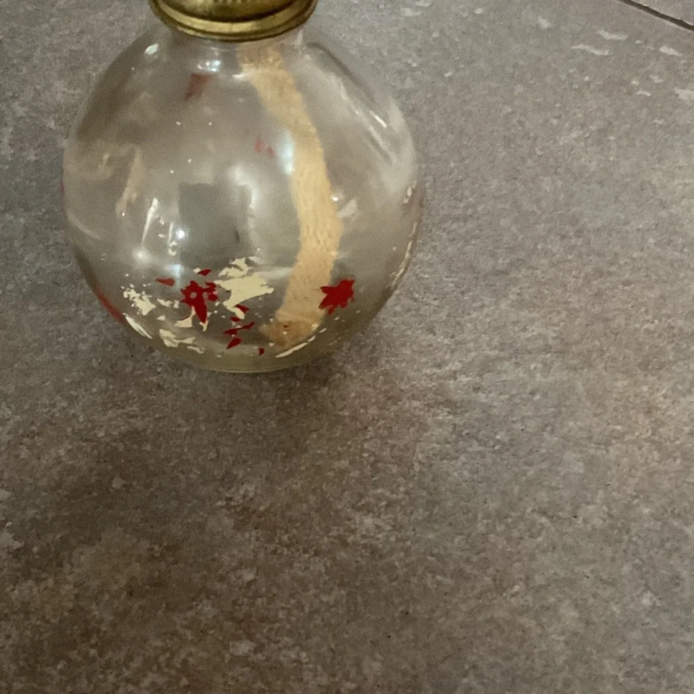 Elegant Glass Lantern with Gold Detailing